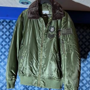 Lucky Brand Retro Style Flight Jacket